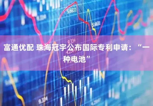 富通优配 珠海冠宇公布国际专利申请：“一种电池”